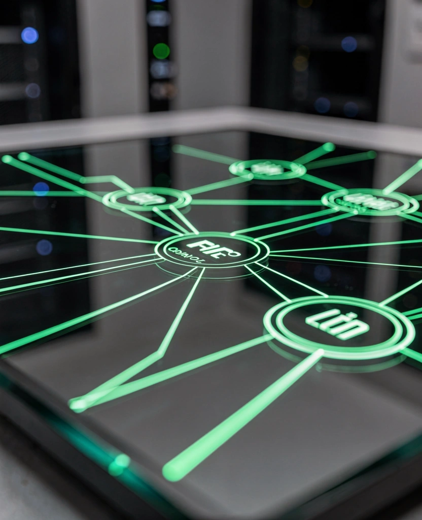 Abstract representation of data connectivity