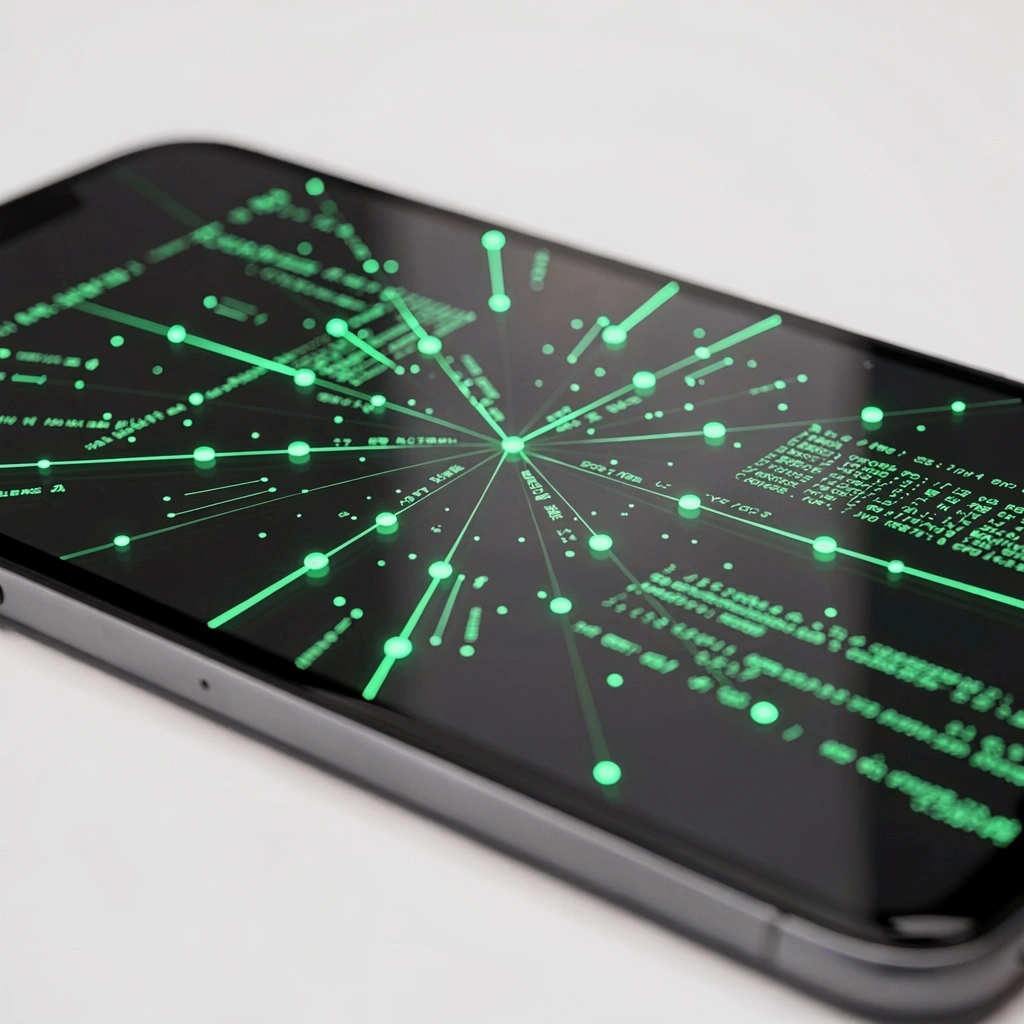 Abstract data disruption visualization