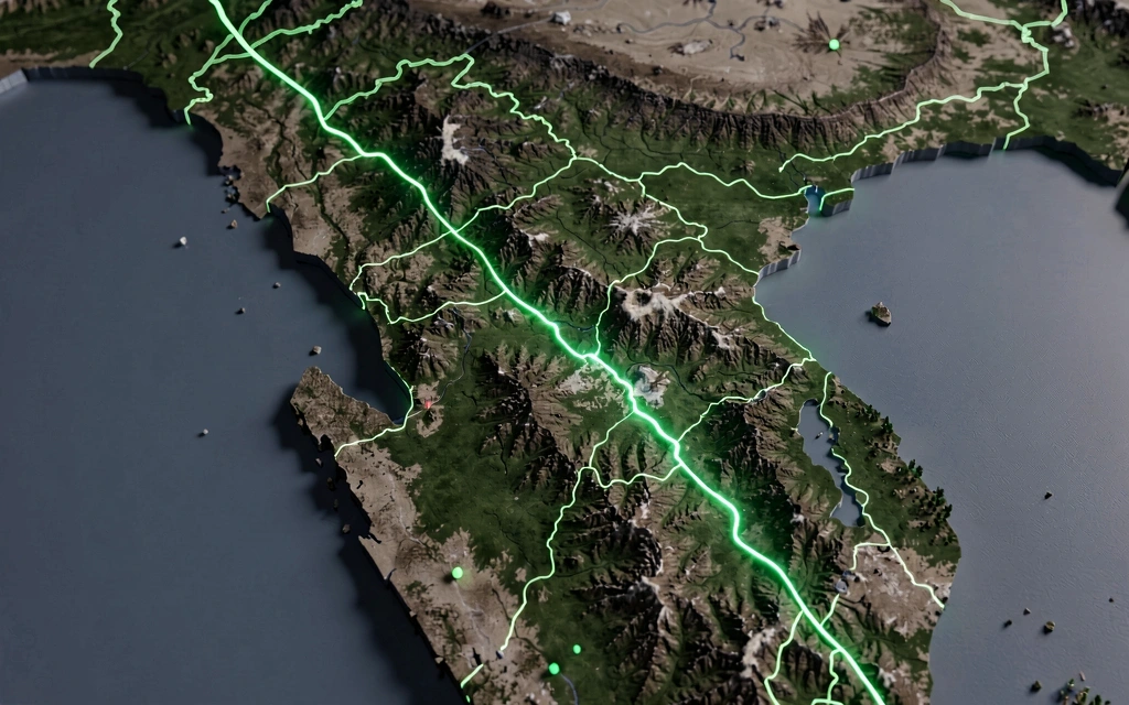 Topographic data mapping of Asian markets